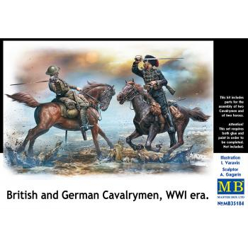 BRITISH AND GERMAN  CAVALRYMEN   I  WOJNA
