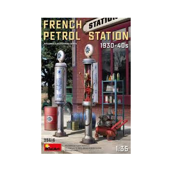 FRENCH PETROL STATION  1930 - 40 YEARS 1/35